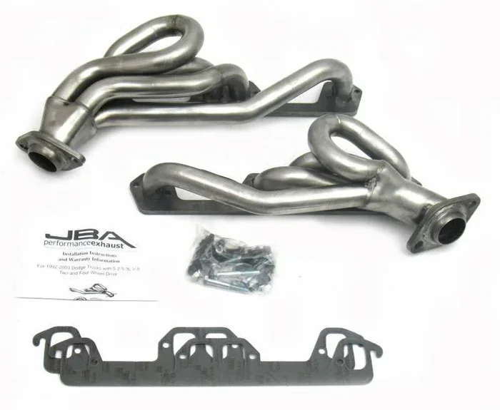 JBA Shorty Headers Dodge Durango 5.2L V8 (96-02) CARB/Smog Legal 1 1/2 ” – Stainless or Titanium