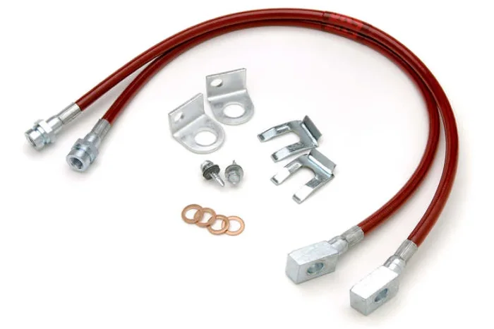 JKS Manufacturing Jeep Wrangler YJ HD Extended Brake Line – Front