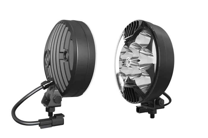 KC HiLites KC Shield: 6in Diameter – Set / Clear Acrylic (KC7207)