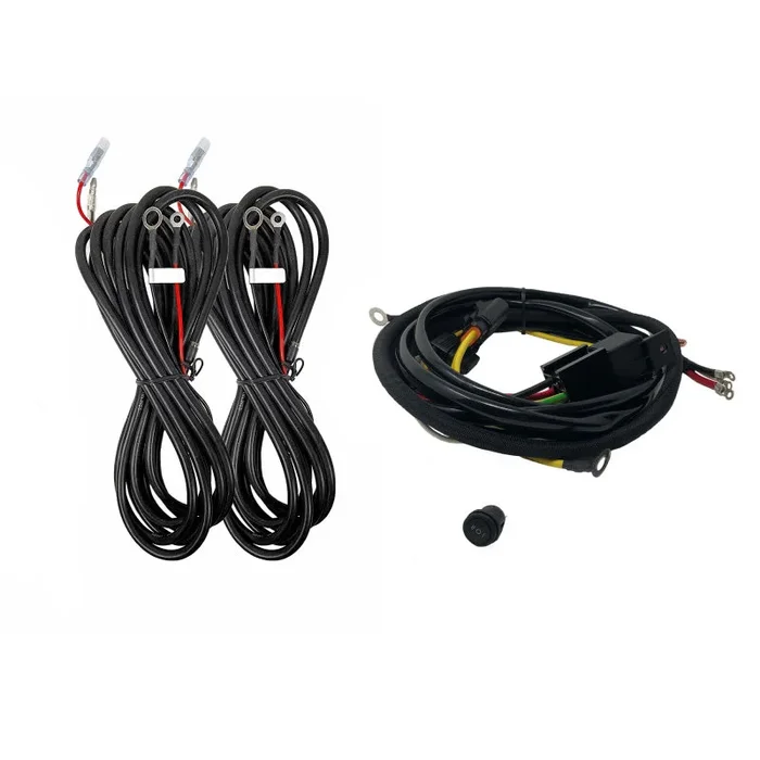 KC HiLiTES Platform One Profile SideCast 4-Light Wiring Kit for 05-23 Toyota Tacoma Double Cab