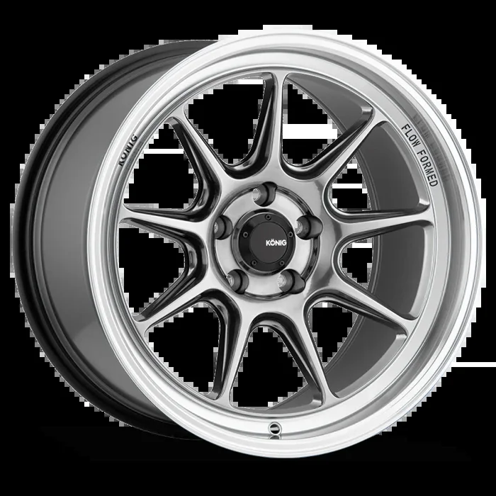 Konig Countergram 17×8 4×100 ET45 Hyper Chrome / Machined Lip