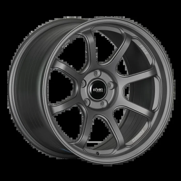 Konig Forged F6SX 18×8.5A 5×114.3 ET45 Satin Grey Wheel (Knurled Bead)