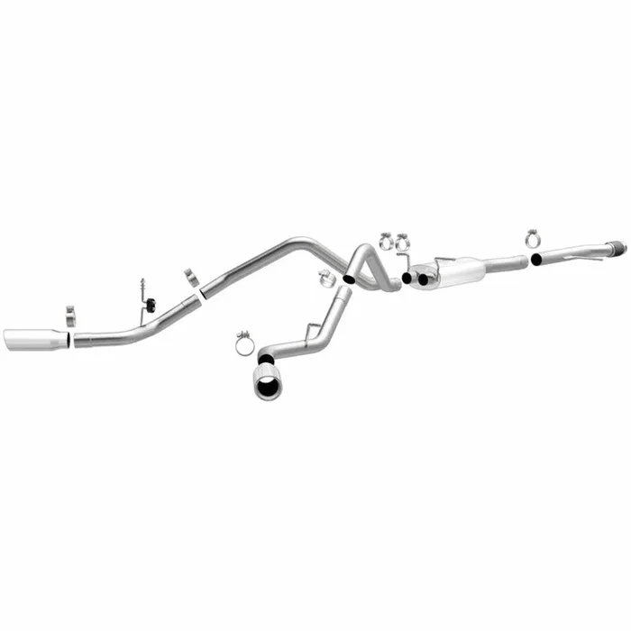 Magnaflow Catback Exhaust GMC Sierra 1500 V6 4.3L/V8 5.3L (14-19) [Street Series w/ Polished Tips] Dual Split Rear or Dual Same Side Rear Tire Exit