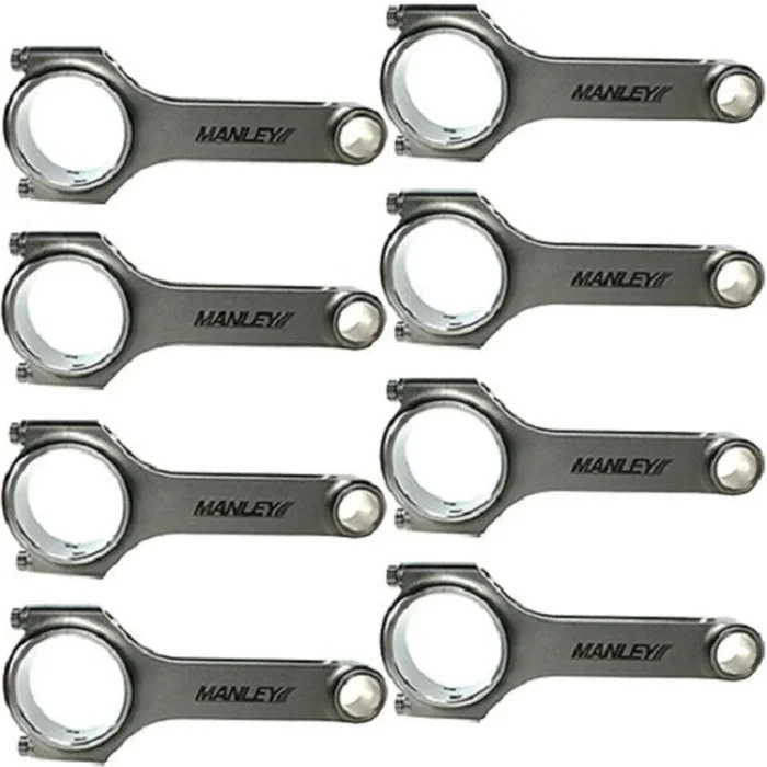 Manley Chevy Small Block 6.125in H Beam w/ ARP 2000 Connecting Rods – Set of 8