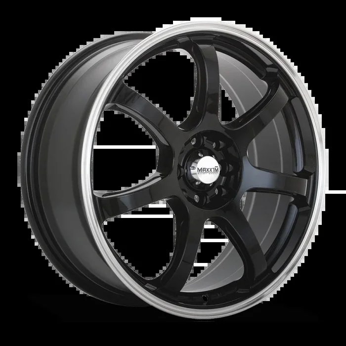 Maxxim Knight 15×6.5 10×100/114.3 ET38 Gloss Black Lip Polish