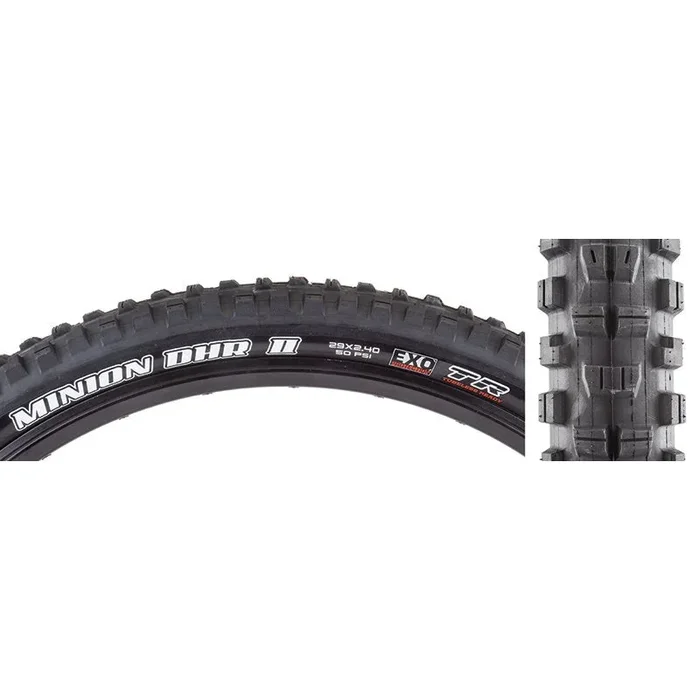 Maxxis Minion DHR II EXO/TR 29×2.4 Black Tubeless Tire