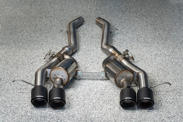 MBRP Stainless Steel 3″ Axle-Back – Quad Outlet w/ Carbon Fiber Tips | 2021-2024 BMW M3 / M4 (S45033CF)