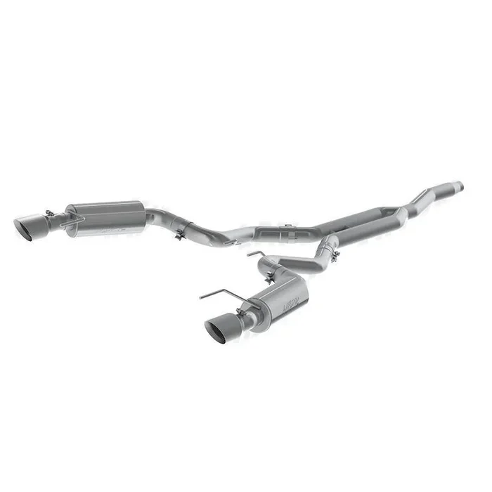 MBRP T409 Stainless Steel 3 ” Cat-Back – Dual Split Exit | 2015-2024 Ford Mustang EcoBoost (S7274409)