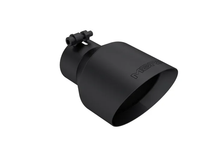 MBRP Universal 3in Hex Tip 5in Inlet 8in Length Dual Wall Exhaust Tip – Black Coated