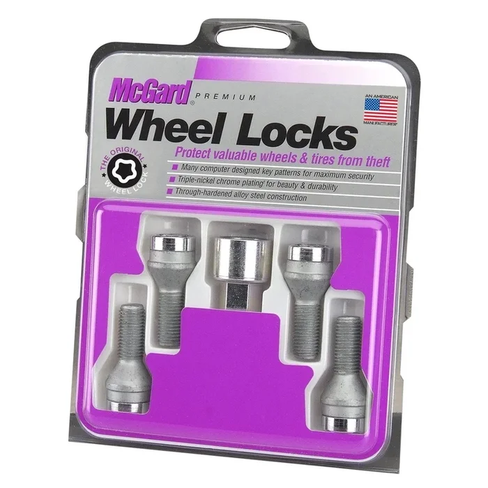 McGard Cone Seat Style Wheel Lock Bolts / Chrome (27000)