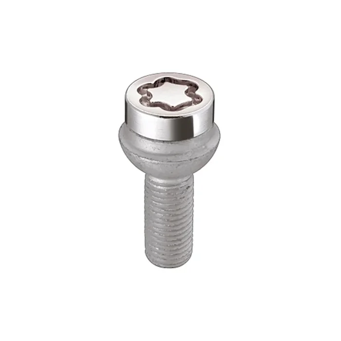 McGard Wheel Lock Bolt Set – 4pk. (Radius Seat) M14X1.5 / 17mm Hex / 27.0mm Shank Length – Chrome