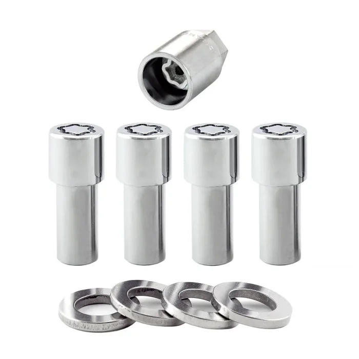 McGard Wheel Lock Nut Set – 4pk. (X-Long Shank) M12X1.5 / 13/16 Hex / 2.165in. Length – Chrome