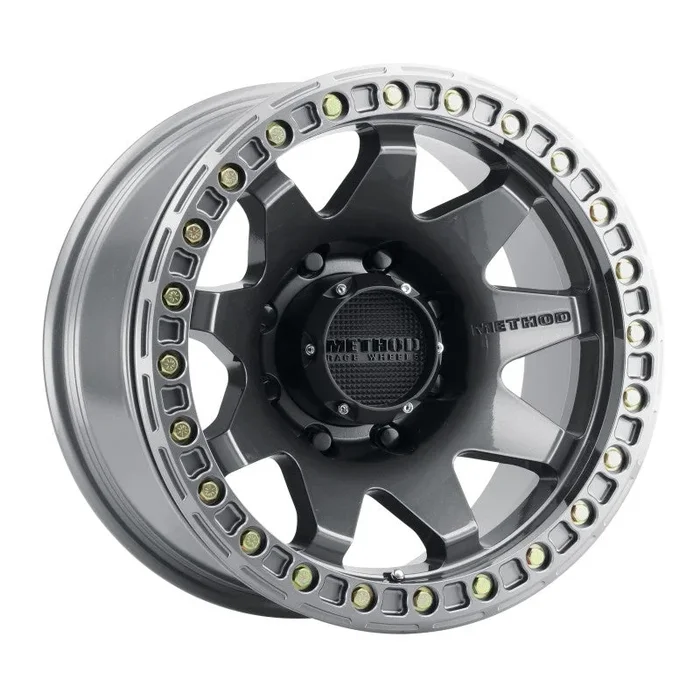 Method MR108 17×9 -44mm Offset 8×6.5 130.81mm CB Gloss Titanium w/BH-H24125-38 Wheel