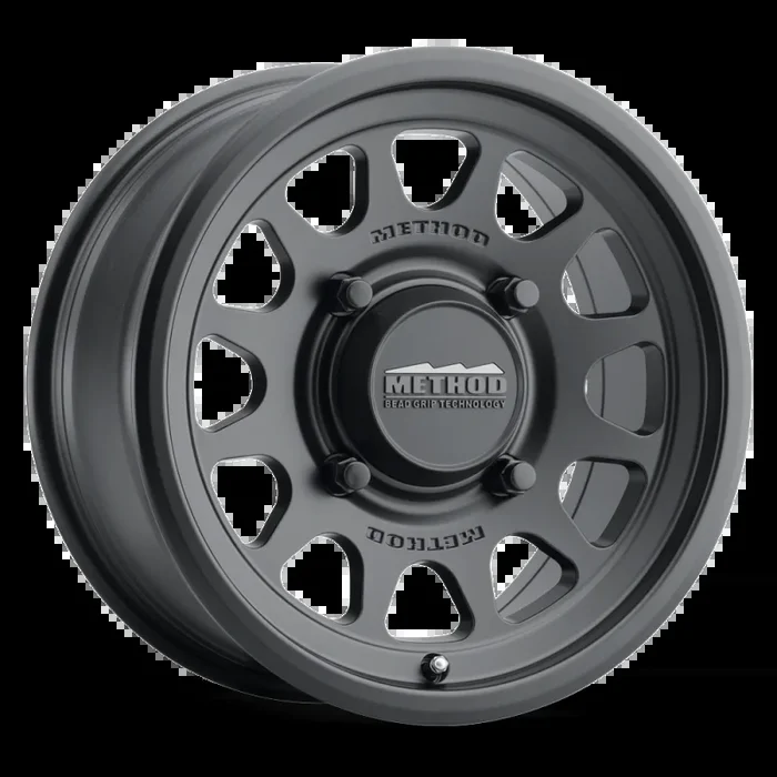 Method MR414 Bead Grip 15×7 / 5+2/38mm Offset / 5×4.5 / 76mm CB Matte Black Wheel