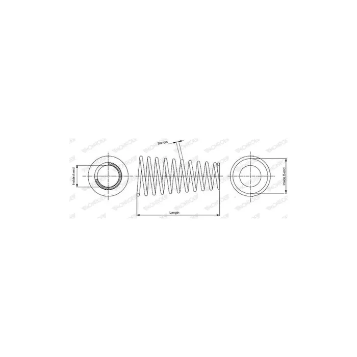 Monroe Sp0575 Coil Spring for Toyota Corolla