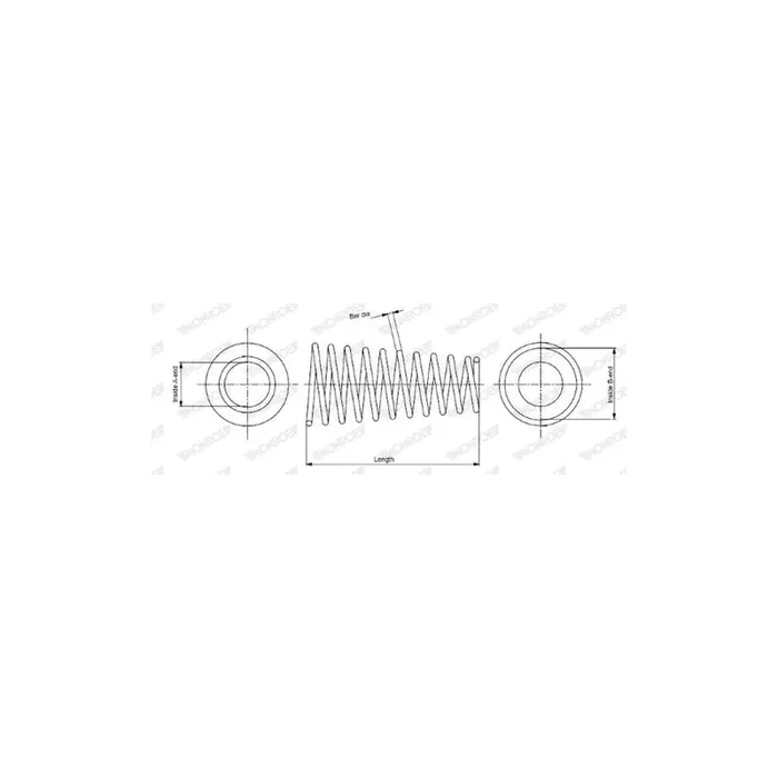 Monroe Sp3058 Coil Spring for Toyota Starlet V Hatchback (P90)