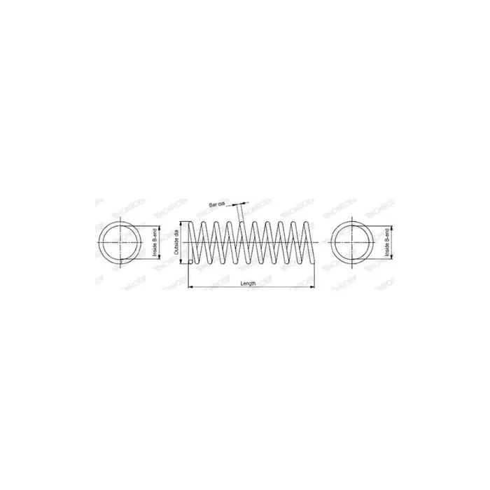Monroe Sp3351 Coil Spring for Volvo V70 II(Sw, 285)