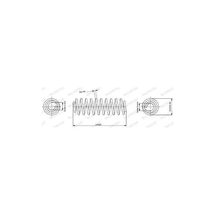 Monroe Sp3476 Coil Spring for Smart Forfour I (454)