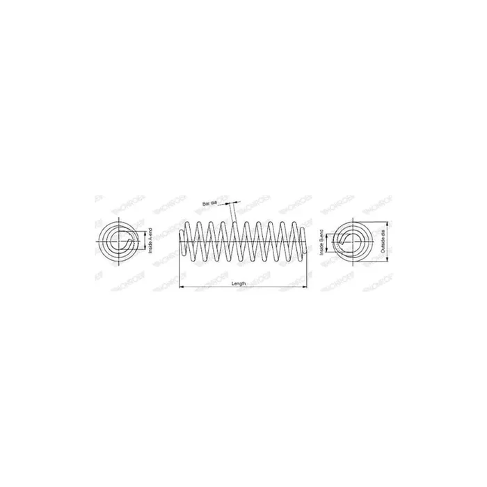 Monroe Sp4036 Coil Spring for KIA Picanto II(Ta)