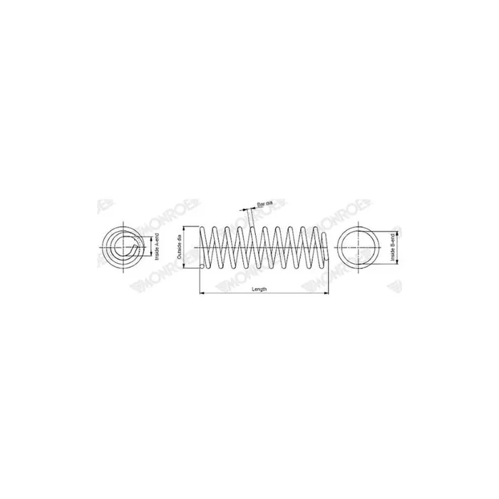 Monroe Sp4112 Coil Spring for BMW 5 Saloon (F10)
