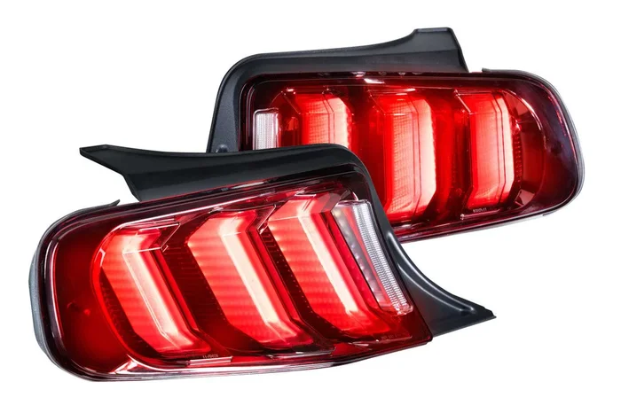 Morimoto Tail Lights Ford Mustang (10-12) [XB LED / Black / Facelift Style] – Red or Smoked DRL