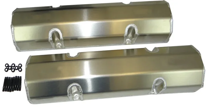 Moroso Chevrolet Small Block (Including 18 Degree Heads) Valve Cover – No Logo – Aluminum – Pair