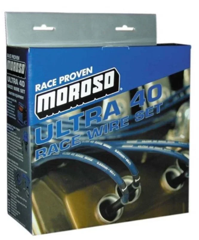 Moroso GM LS Ignition Wire Set – Ultra 40 – Sleeved – Coil-On – 8in Wire – Black