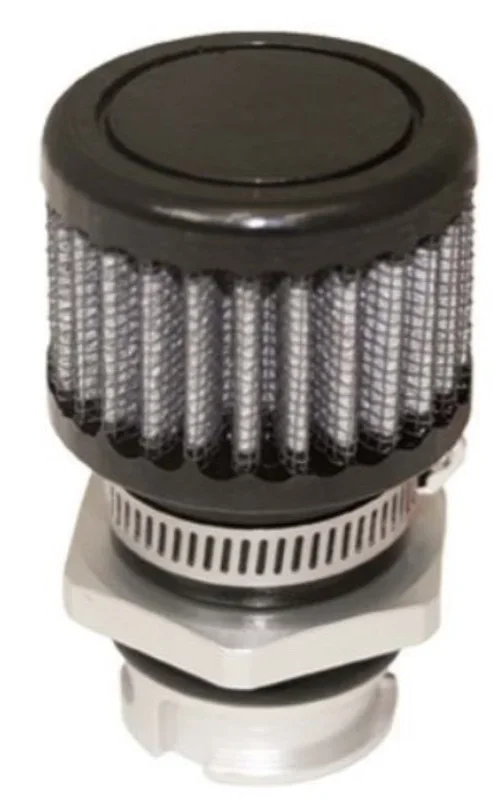 Moroso GM LS Valve Cover Breather Kit – OEM – Single Tab Oil Fill Hole – Black Finish