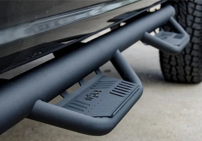 N-Fab Podium LG 19-20 Dodge RAM 1500 Crew Cab – Cab Length – Tex. Black – 3in