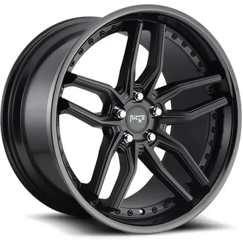 Niche Wheels Methos Gloss Black Lip w/ Matte Black Center 20×10 | 5×114.3 (M194200065+40)