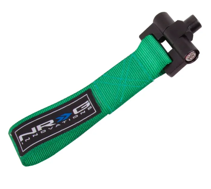 NRG Bolt-In Tow Strap Green – Subaru WRX / STi 02-07 (5000lb. Limit)