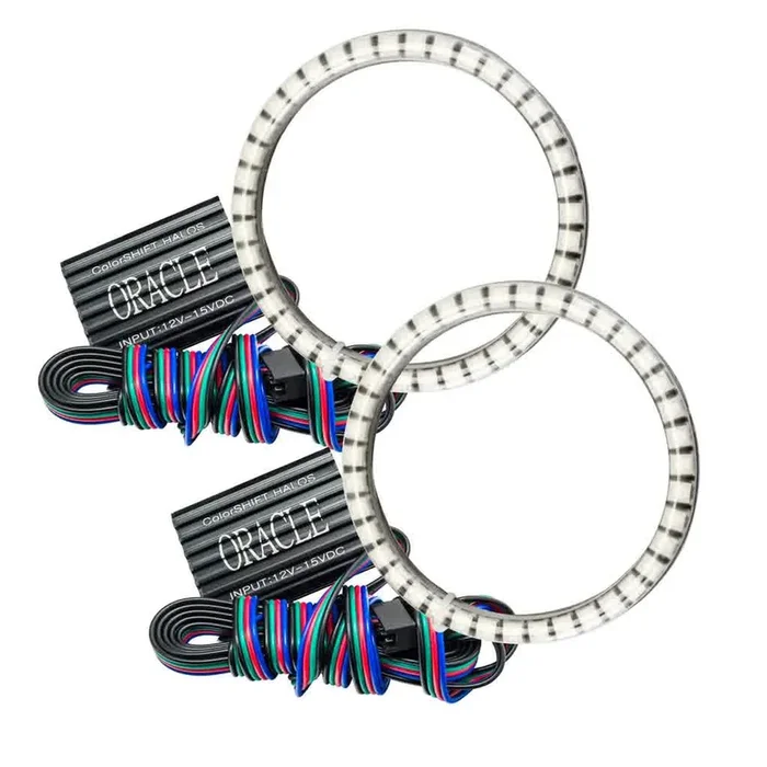 Oracle Fog Light Halo Kit Jeep Wrangler JK (07-18) [LED Projector – Surface Mount] White / Blue / Green / Amber / ColorSHIFT