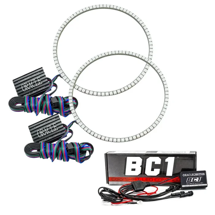Oracle Jeep Wrangler TJ 97-06 LED Waterproof Halo Kit – ColorSHIFT w/ BC1 Controller SEE WARRANTY