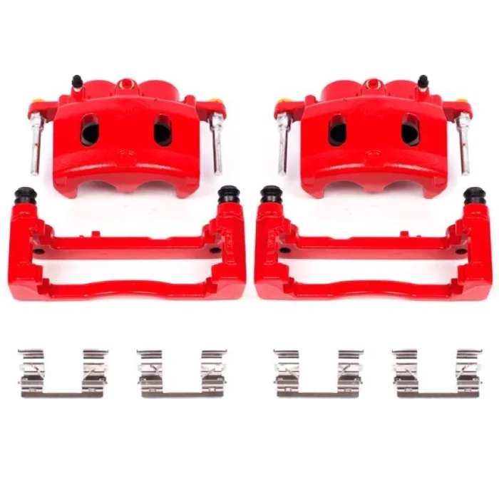 Power Stop 08-16 Cadillac Escalade Front Red Calipers w/Brackets – Pair