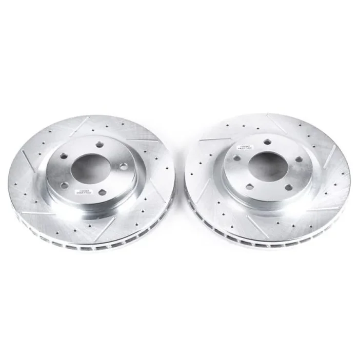 Power Stop 11-14 Chrysler 200 Front Evolution Drilled & Slotted Rotors – Pair