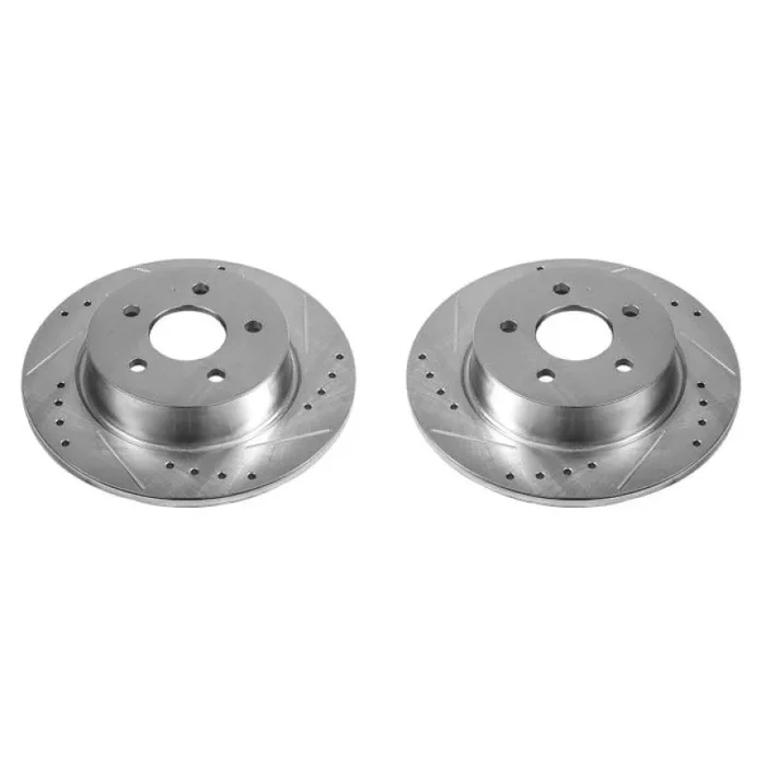 Power Stop 13-18 Ford C-Max Rear Evolution Drilled & Slotted Rotors – Pair