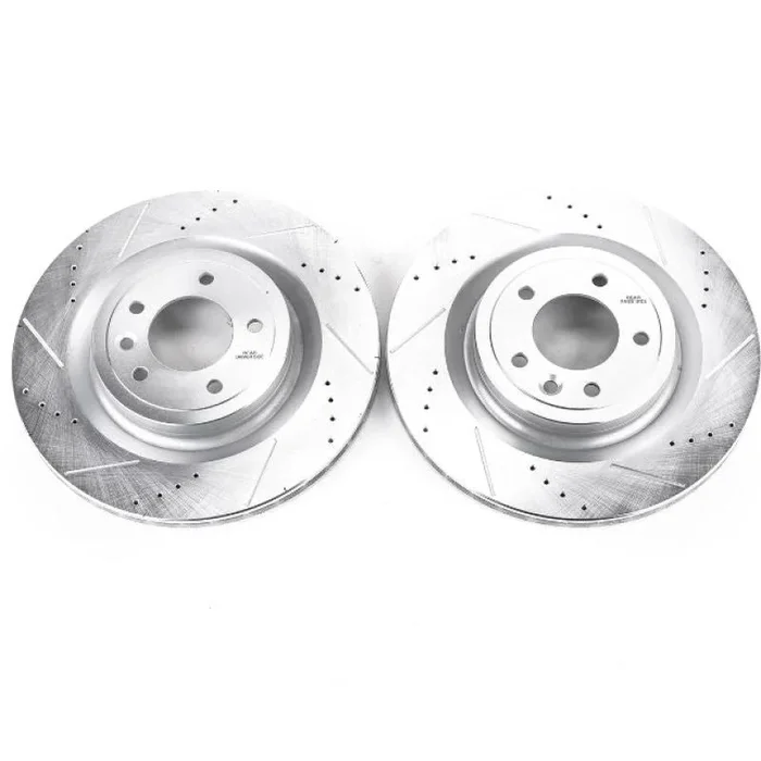 Power Stop 2017 Land Rover Discovery Rear Evolution Drilled & Slotted Rotors – Pair