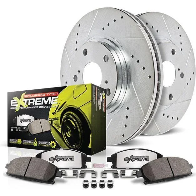 Power Stop Z26 Street Warrior Brake Kit – Front | 2006-2007 Subaru WRX (K2367-26)