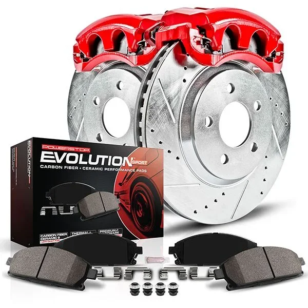 PowerStop Z23 Evolution Sport Brake Rotors + Pads + Caliper Hyundai Santa Fe 2WD/4WD (01-06) Rear Only