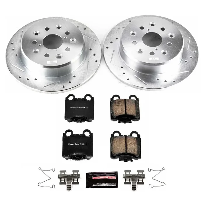 PowerStop Z23 Evolution Sport Brake Rotors + Pads Lexus IS250CC Convertible (10-13) IS250 Sedan (11-13) Rear