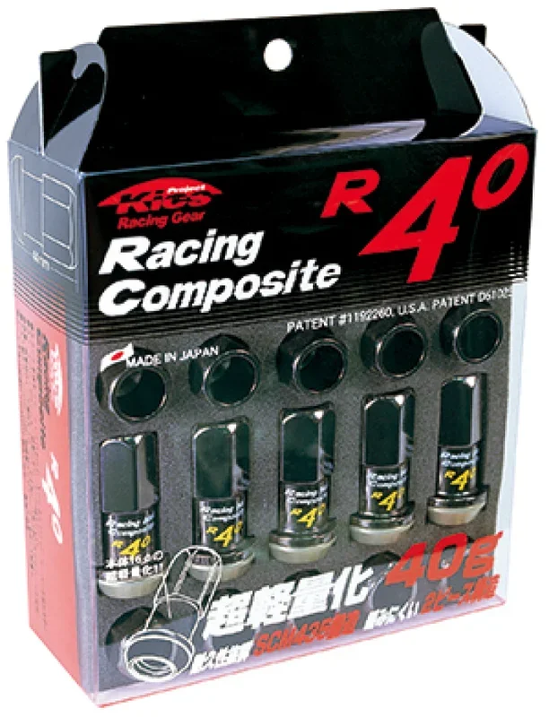 Project Kics R40 Lug Nuts Black 12×1.25 (20)