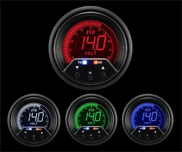 Prosport 52mm Premium Evo Series Electrical Volt Gauge (216EVOVO-PK-R)