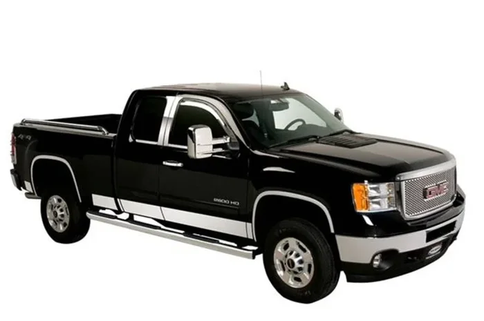 Putco 07-13 Chevy Silv Ext Cab 5.5 Box – 6in Wide – 12pcs – SS Rocker Panels