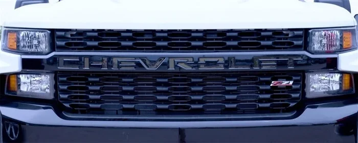 Putco 19-20 Chevy Colorado – Grille Letters – Black Platinum Chevrolet Letters