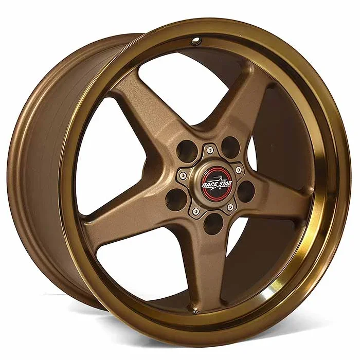 Race Star Wheels Drag Star Bracket Racer (15×3.75, 5×4.75 or 5×4.50, -28.7 Offset) Bronze / Gloss Black / Metallic Gray
