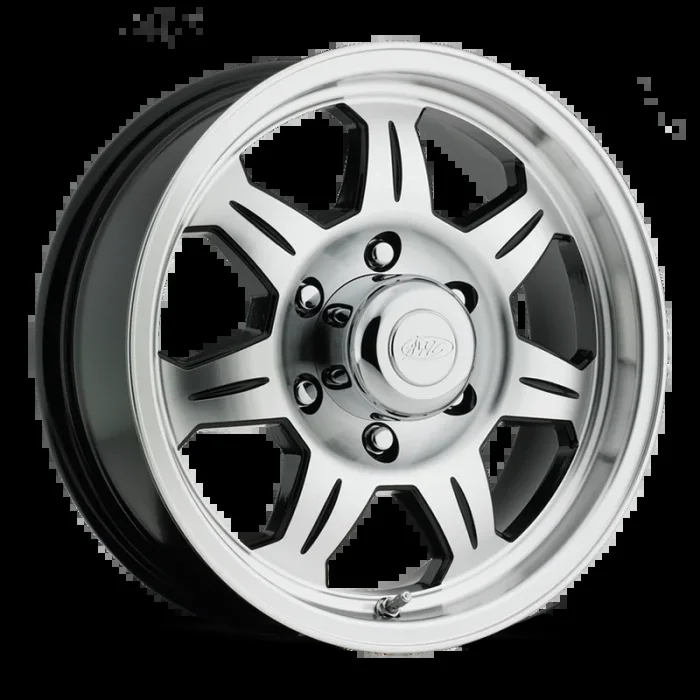 Raceline 870 Element 12x4in / 4×101.6 BP / 0mm Offset / 2.82mm Bore – Black & Machined Wheel