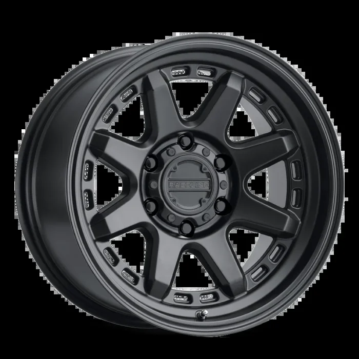 Raceline 947B Scout 15x8in / 5×139.7 BP / -24mm Offset / 106.5mm Bore – Satin Black Wheel