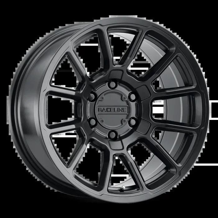 Raceline 950B Gauge 17×8.5in / 5×139.7 BP / 0mm Offset / 106.5mm Bore – Satin Black Wheel