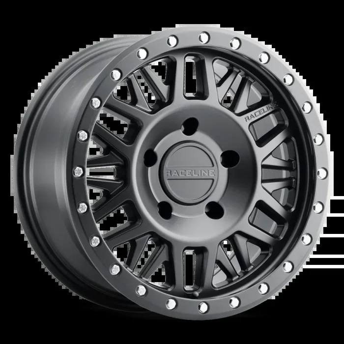 Raceline 951B Ryno 17×8.5in / 6×139.7 BP / 0mm Offset / 106.1mm Bore – Satin Black Wheel