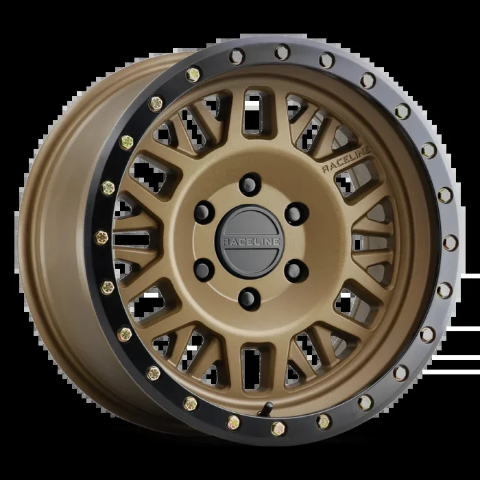 Raceline 951BZ Ryno 17x9in / 8×180 BP / -12mm Offset / 124.2mm Bore – Bronze Wheel